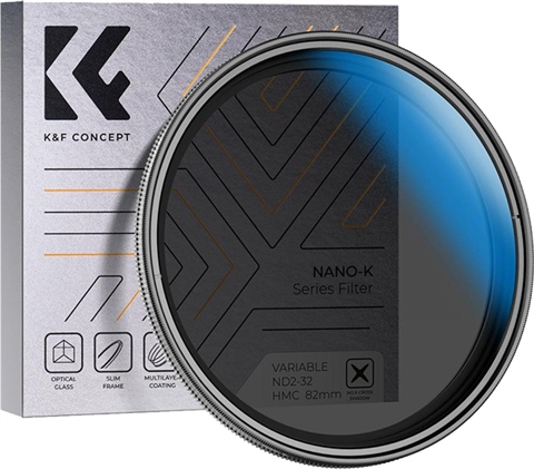 Kit 4-en-1 K&F Concept 43mm : Filtre ND2-400 Variable + Bouchon Objectif + Dragonne + Chiffon Microfibre – Idéal Longue Pose & Vidéo